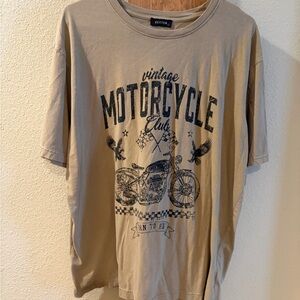 Tan Vintage Motorcycle Club Women's Shirt
